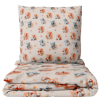Kinderbettwäsche set "Tiny Crew". Bettwäsche 155x200, 135/140x200 cm, 150x200 cm, 155/160x200 cm. Cremefarbenes bettwäsche-set mit orangefarbenen und blaugrauen bären. Kinderbettwäsche set "Tiny Crew". Bettwäsche 155x200, 135/140x200 cm, 150x200 cm, 155/160x200 cm. Cremefarbenes bettwäsche-set mit orangefarbenen und blaugrauen bären.