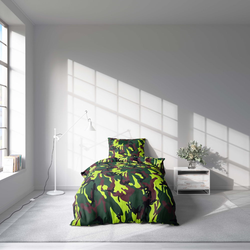 Bettwäsche set "Camouflage". Kinderbettwäsche, 135/140x200 cm, 155/160x200 cm