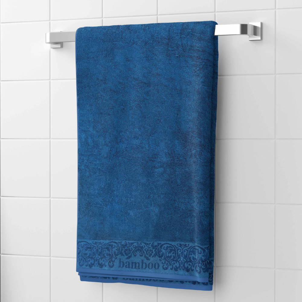Badetuch „Bamboo Blue“. Badetücher, 70x140 cm