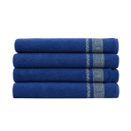 Badetuch „Blue olympian“, 50x100 cm, 70x140 cm. Dunkelblaues handtuch mit griechischen ornamenten und goldenen akzenten Badetuch „Blue olympian“, 50x100 cm, 70x140 cm. Dunkelblaues handtuch mit griechischen ornamenten und goldenen akzenten