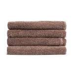Badetuch „Light Brown towel“, 70x140 cm. Braungraues einfarbiges handtuch mit frottierstruktur