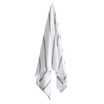 Badetuch „Pebble Stripe“, 70x130 cm. Weißes handtuch mit dezenten grauen linien und streifen Badetuch „Pebble Stripe“, 70x130 cm. Weißes handtuch mit dezenten grauen linien und streifen
